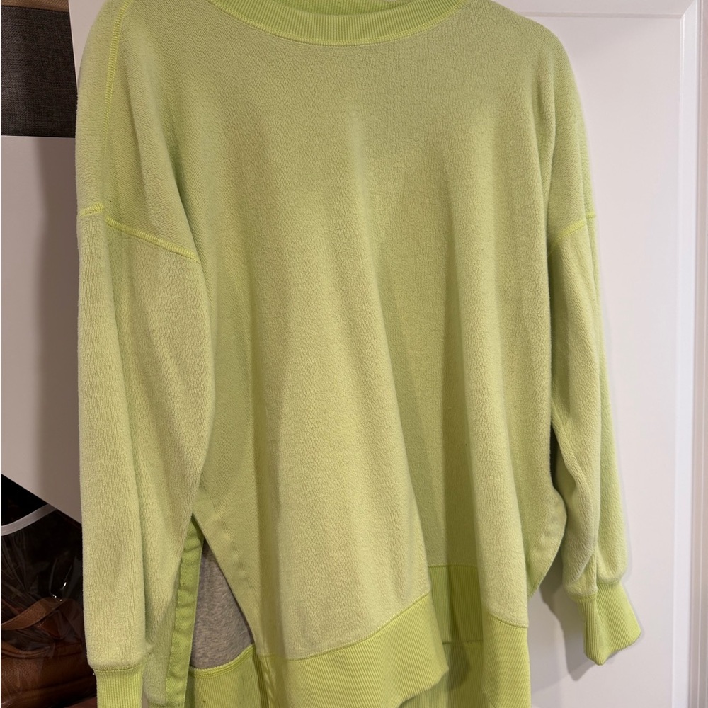 Aerie Light Green Crew Neck Sweater
